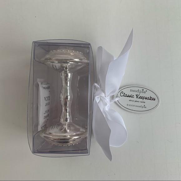 Mudpie Silver Plated Rattle